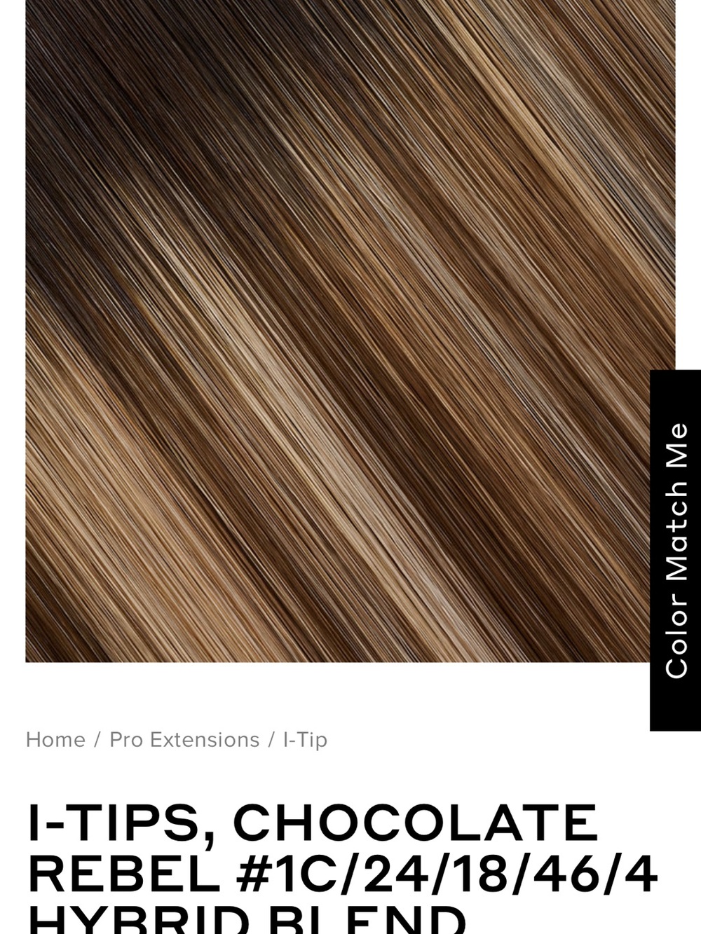 Bellami 20” I-tips Chocolate Rebel Hair Extensions